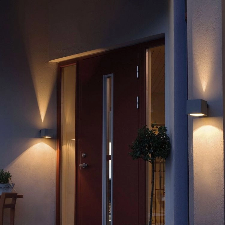 Wandspot Modena Up - Down vierkant Y-shine grijs KonstSmide 7318307341300