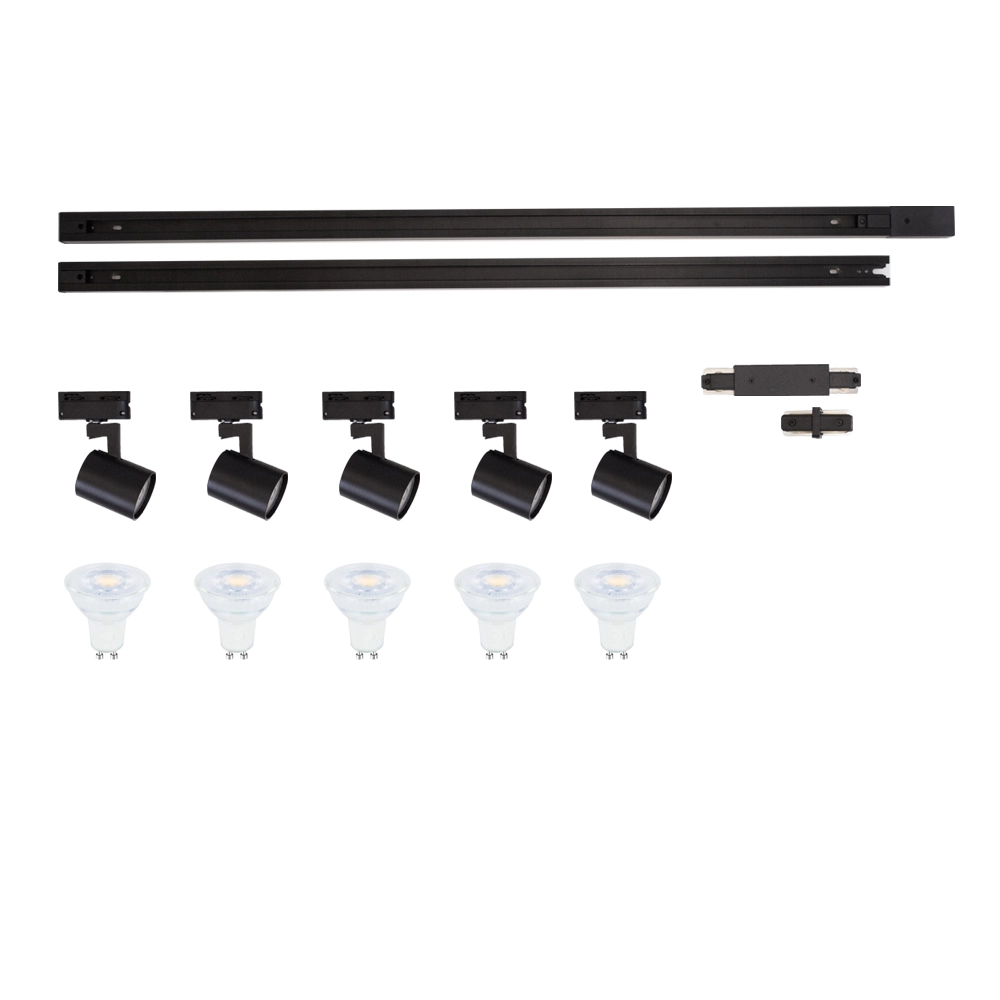 Railset 2 meter Unik met 5 spots Lyora 8716803510456