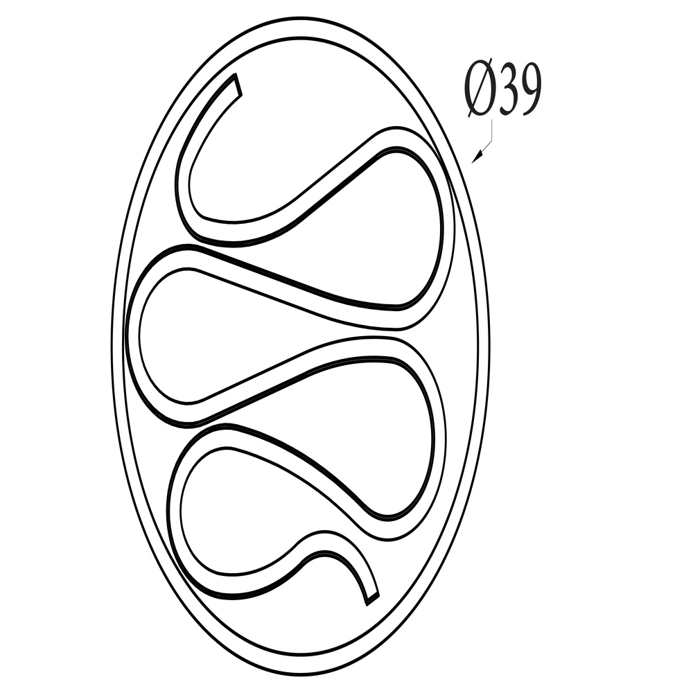 Plafonniere Zendisc slinger zwart Searchlight 5053423298023