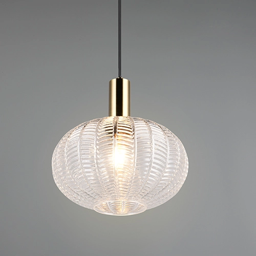 Klassieke hanglamp Elvezia transparant glas Trio 4017807682045