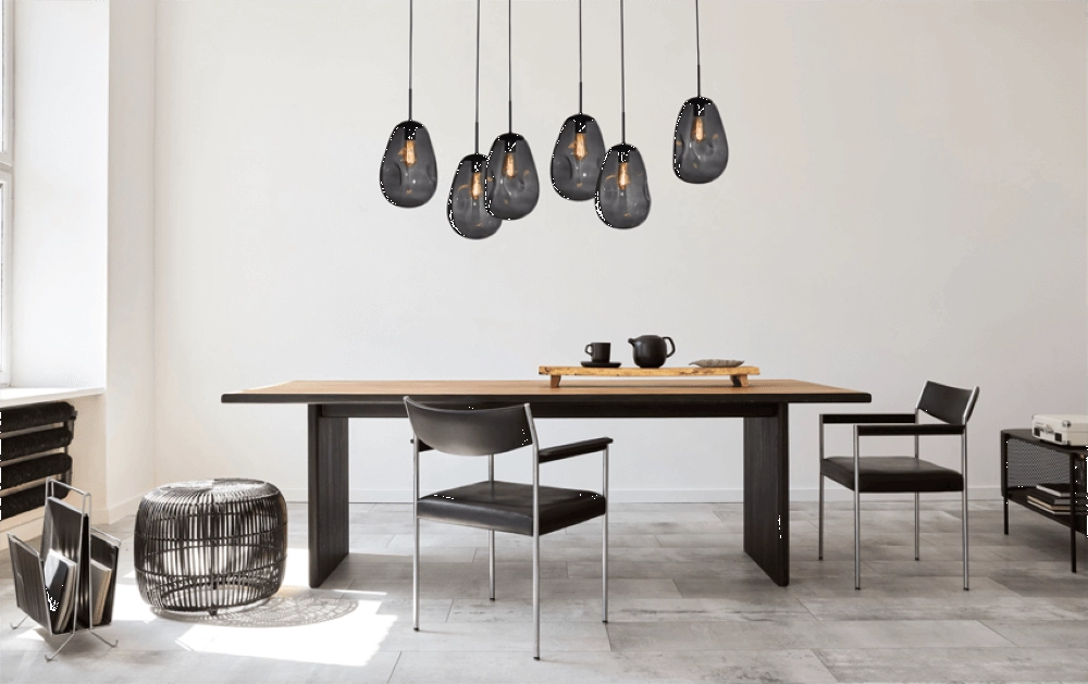 Hanglamp Lava 6x smoke glas Ø 22,5cm Masterlight 8718121286235