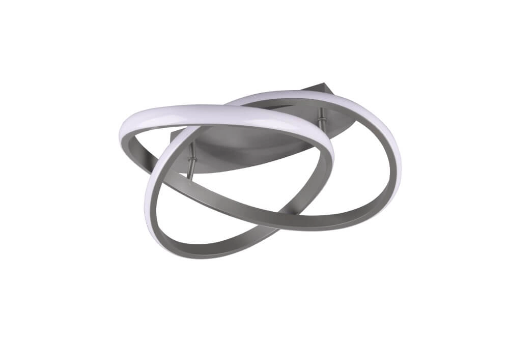 Led plafondlamp Course grijs Trio 4017807521481