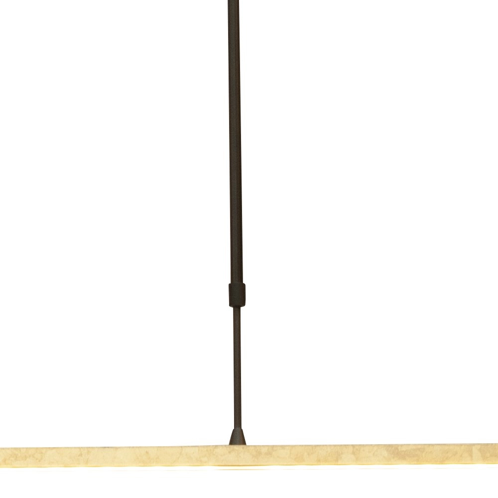 Zwarte hanglamp Real 2 100cm met goud Masterlight 8718121220437