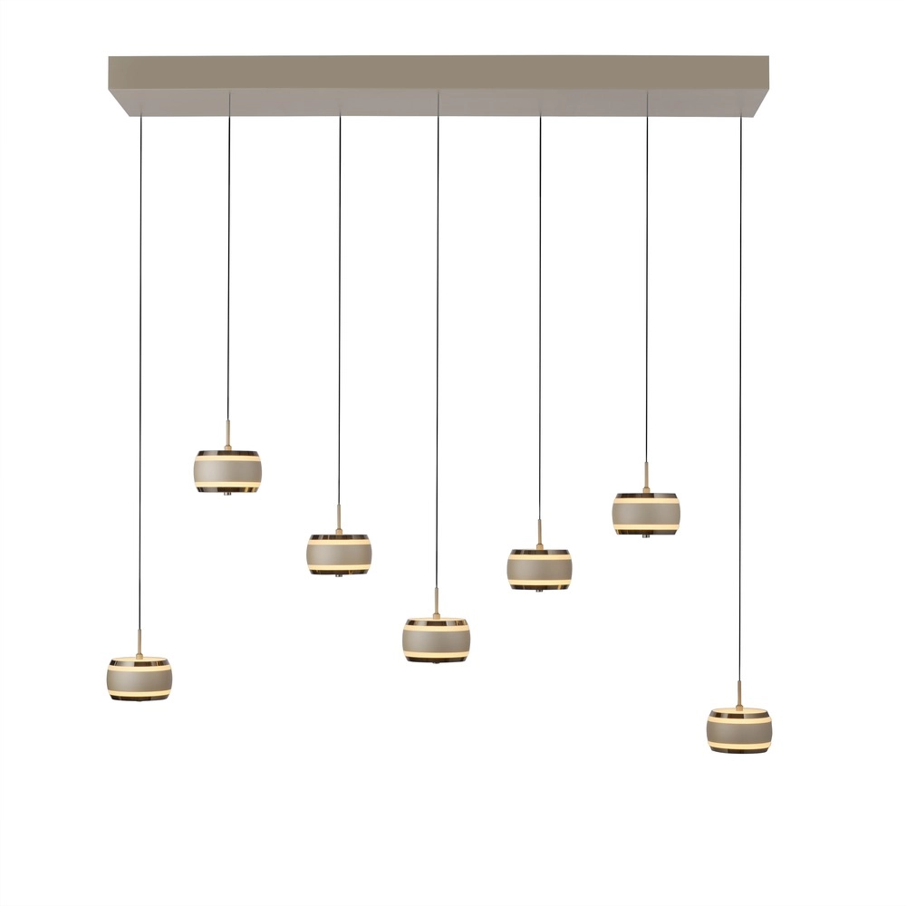 7L eettafel hanglamp Pure Falling Rings bronce Paul Neuhaus 4012248396605