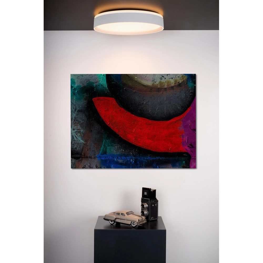 plafonniere Nuria Ø 30cm wit