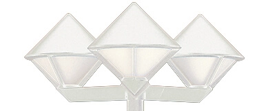 Witte lantaarn voor buiten Triangle 210cm Albert 4007235820522