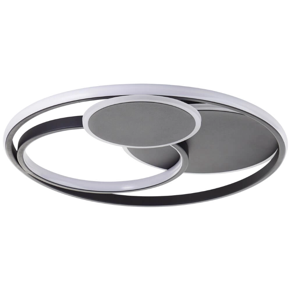 Dimbare plafondlamp Runda zwart Brilliant 4004353447396