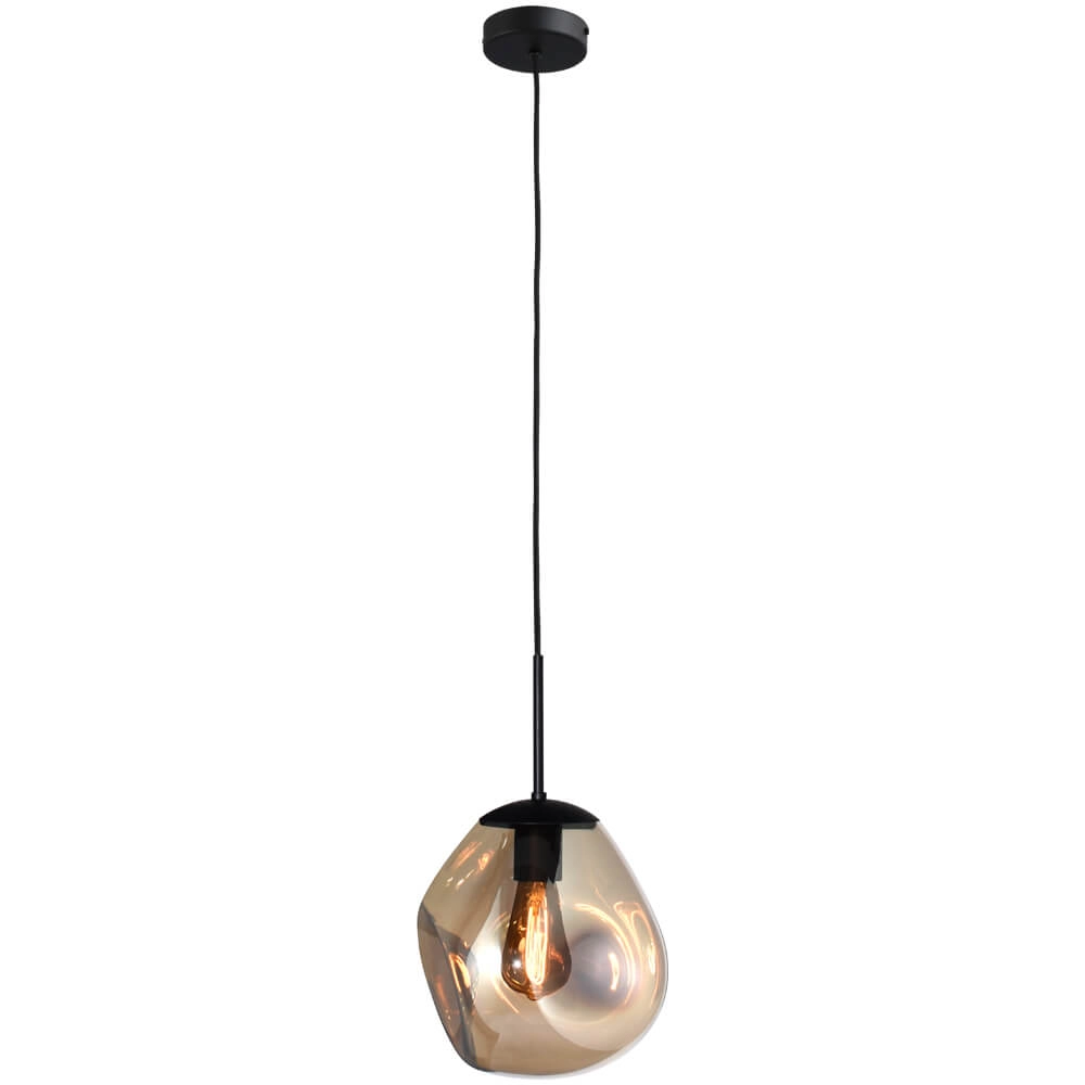 Hanglamp Lava 1x goud glas Ø 24cm Masterlight 8718121285979
