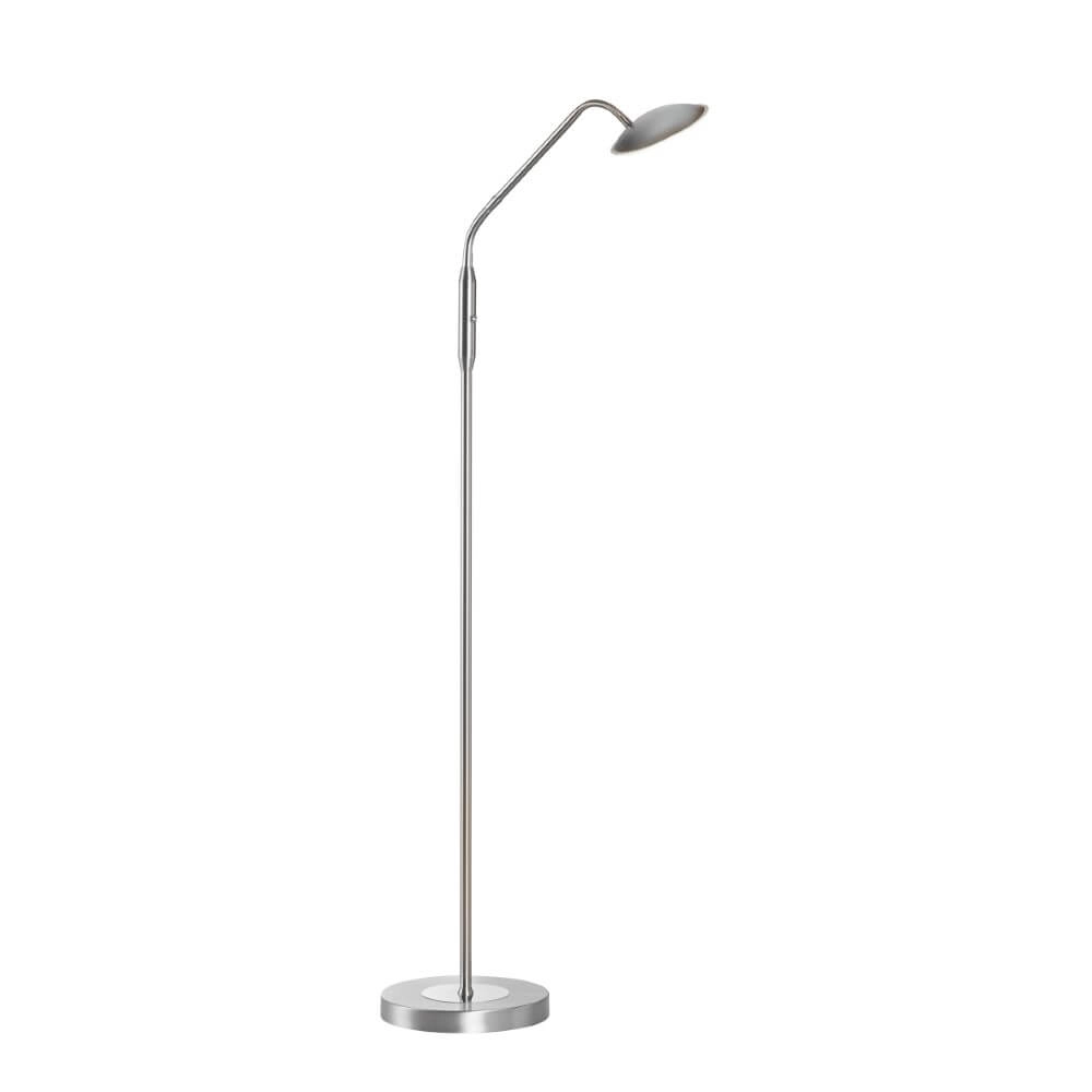 1-lichts leeslamp Tallri nikkel dimbaar