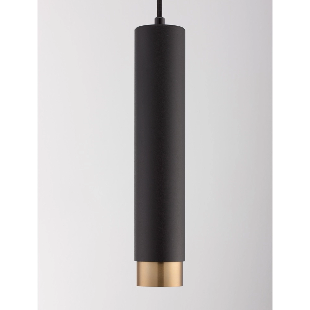 Hanglamp Pongo M enkel 30cm zwart met goud