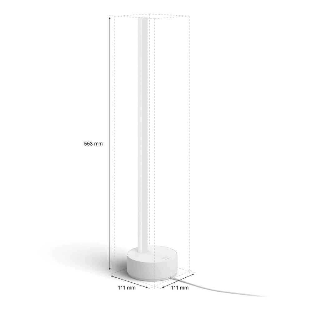 Tafellamp Backlight Hue Gradient - 12W - White and Color 55cm wit Philips 8718696176238