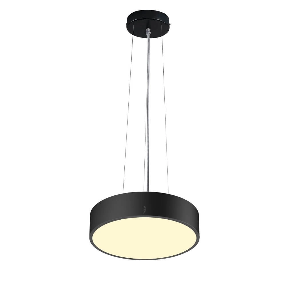 Plafondlamp / Hanglamp Medo Pro 30 zwart - CCT - 110g - Ø 28cm SLV 4024163276993
