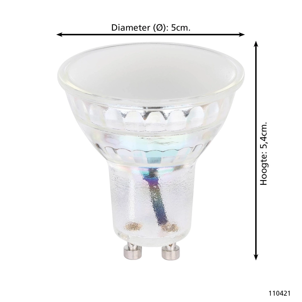 Led lampenbol Zigbee GU10 4,9W - 345lm - 2700-6500K Eglo 9008606362097