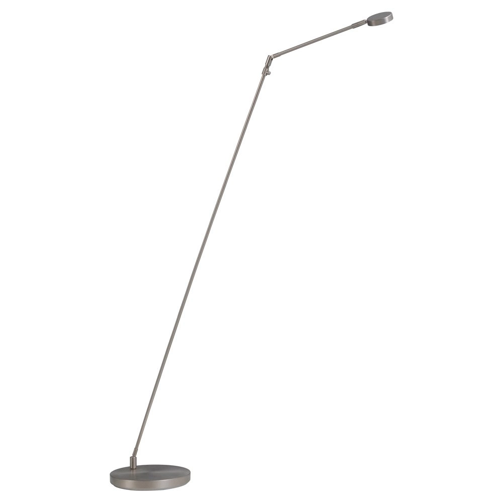 Staande leeslamp Denia 2 Elbo 130cm nikkel mat