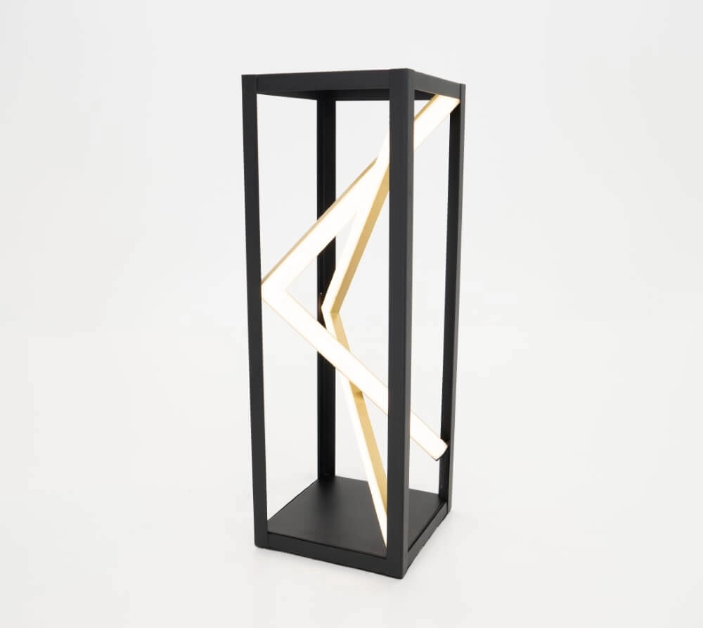 Design tafellamp Penela zwart met goud