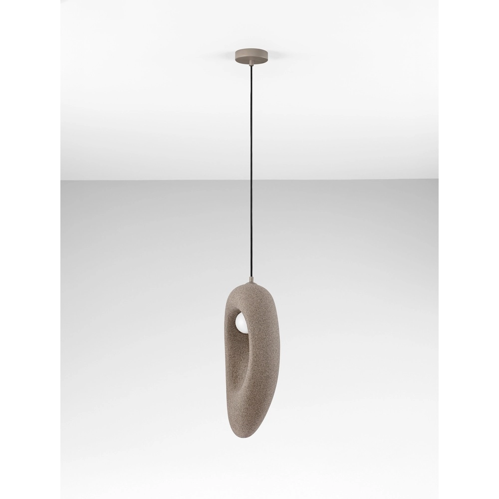 Natural pendant lamp Tempus brown 48cm Lyora 5212017476869