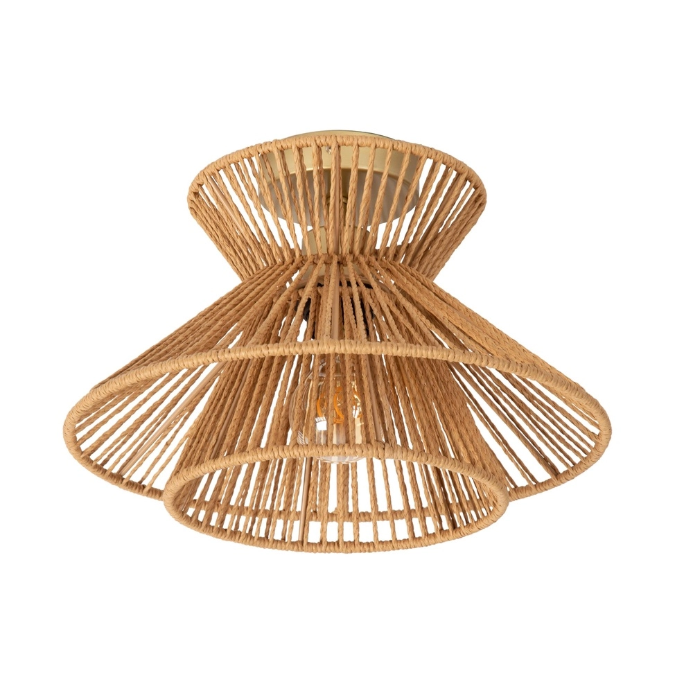 Plafondlamp Tasman rotan Ø 32cm