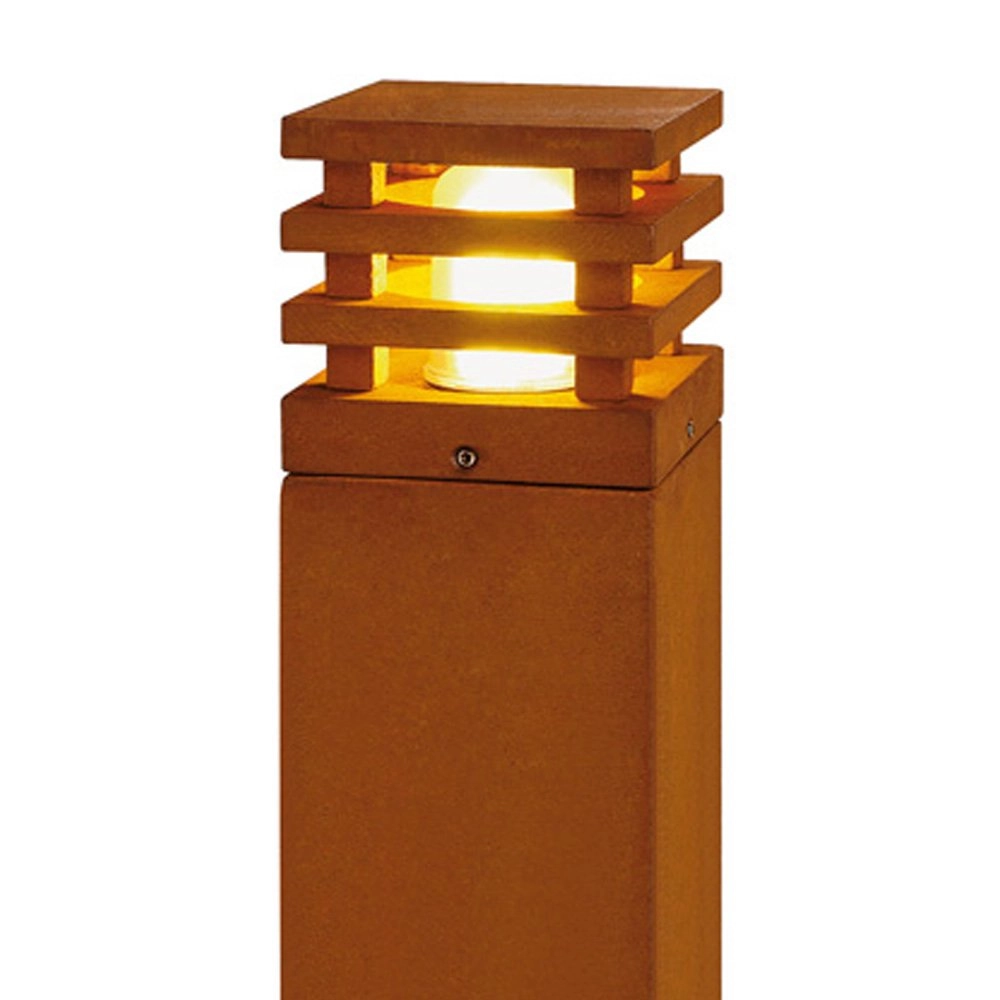 Terraslamp Rusty 70cm vierkant roestbruin SLV 4024163157506