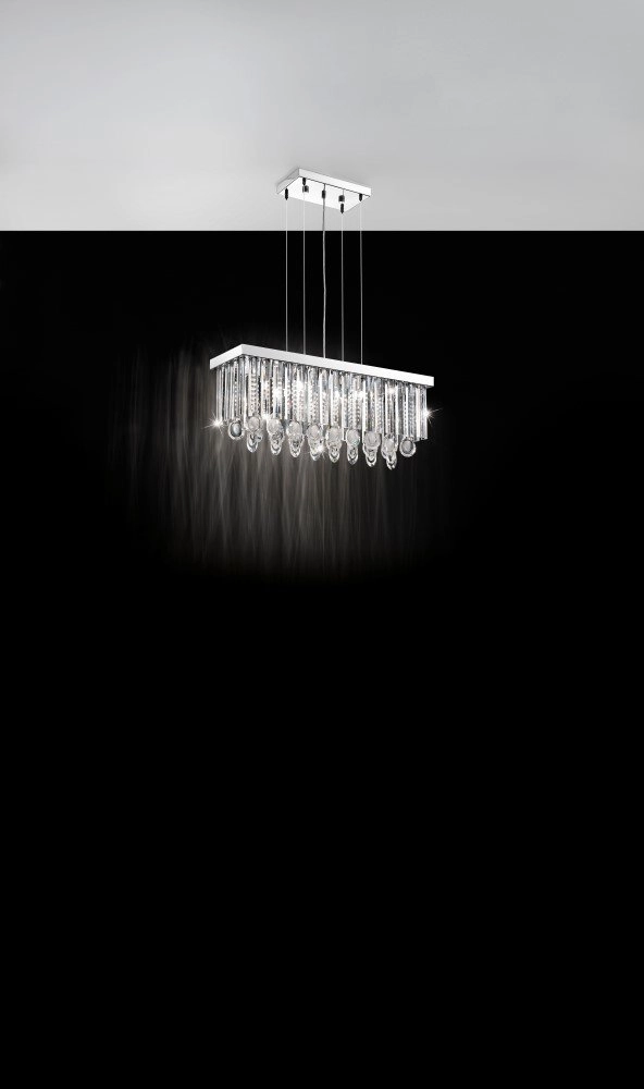 Hanglamp Calaonda 69cm 7-lichts met kristal Stars of Light 9002759934224