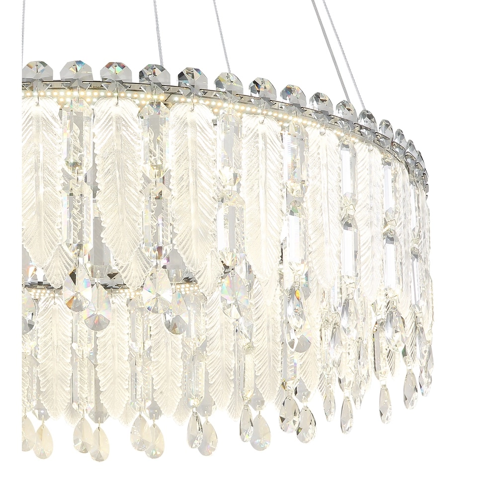 Hanglamp Klunka chroom Ø 79,5cm Globo 9007371450107