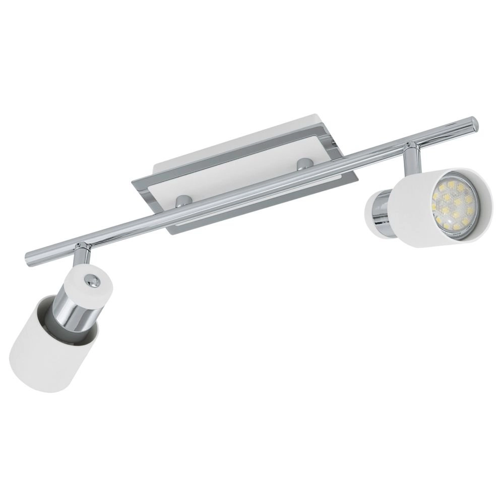 Ledspot Davida 2-lichts metaalgrijs met wit Ledspot Davida 2-lichts metaalgrijs met wit