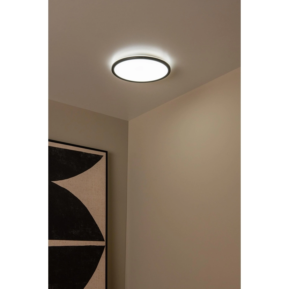 Plafonniere Castor zwart met wit Ø 32cm Lucide 5411212071804
