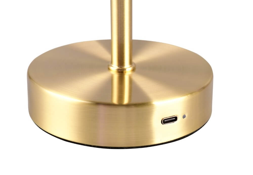 Oplaadbare tafellamp Jeff mat goud Trio 4017807598940