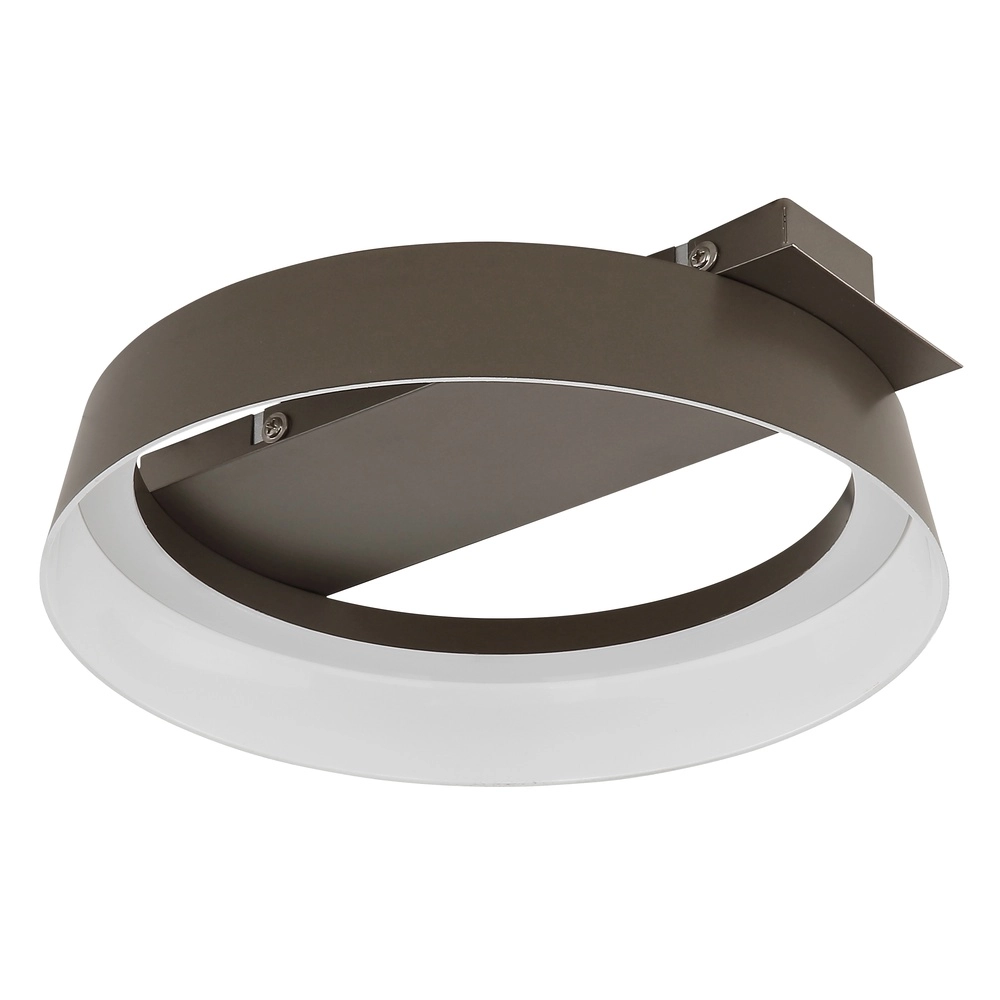 Strakke plafondlamp Syrakus koffie bruin Globo 9007371570089