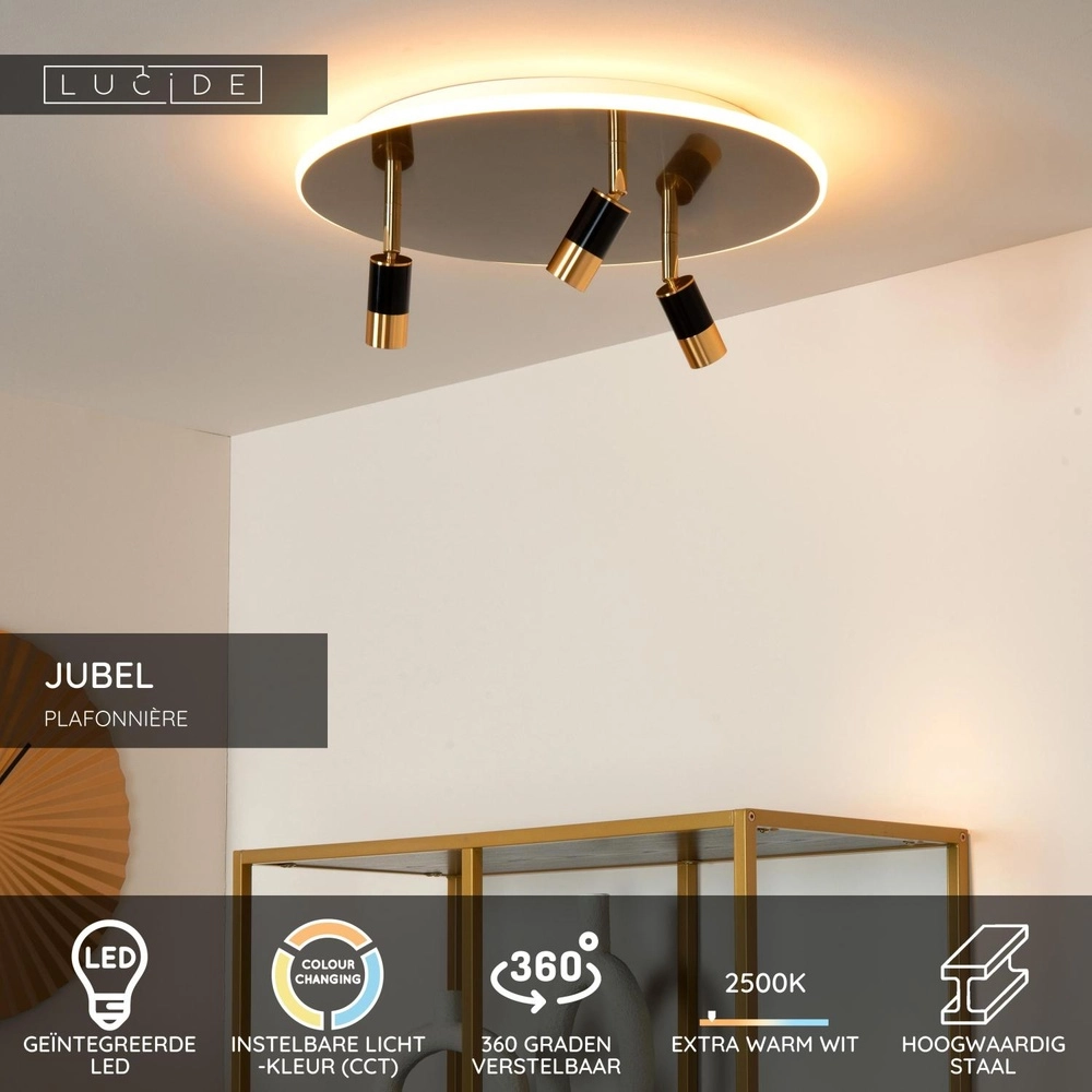 Design plafondlamp Jubel goud Ø 48cm Lucide 5411212712790