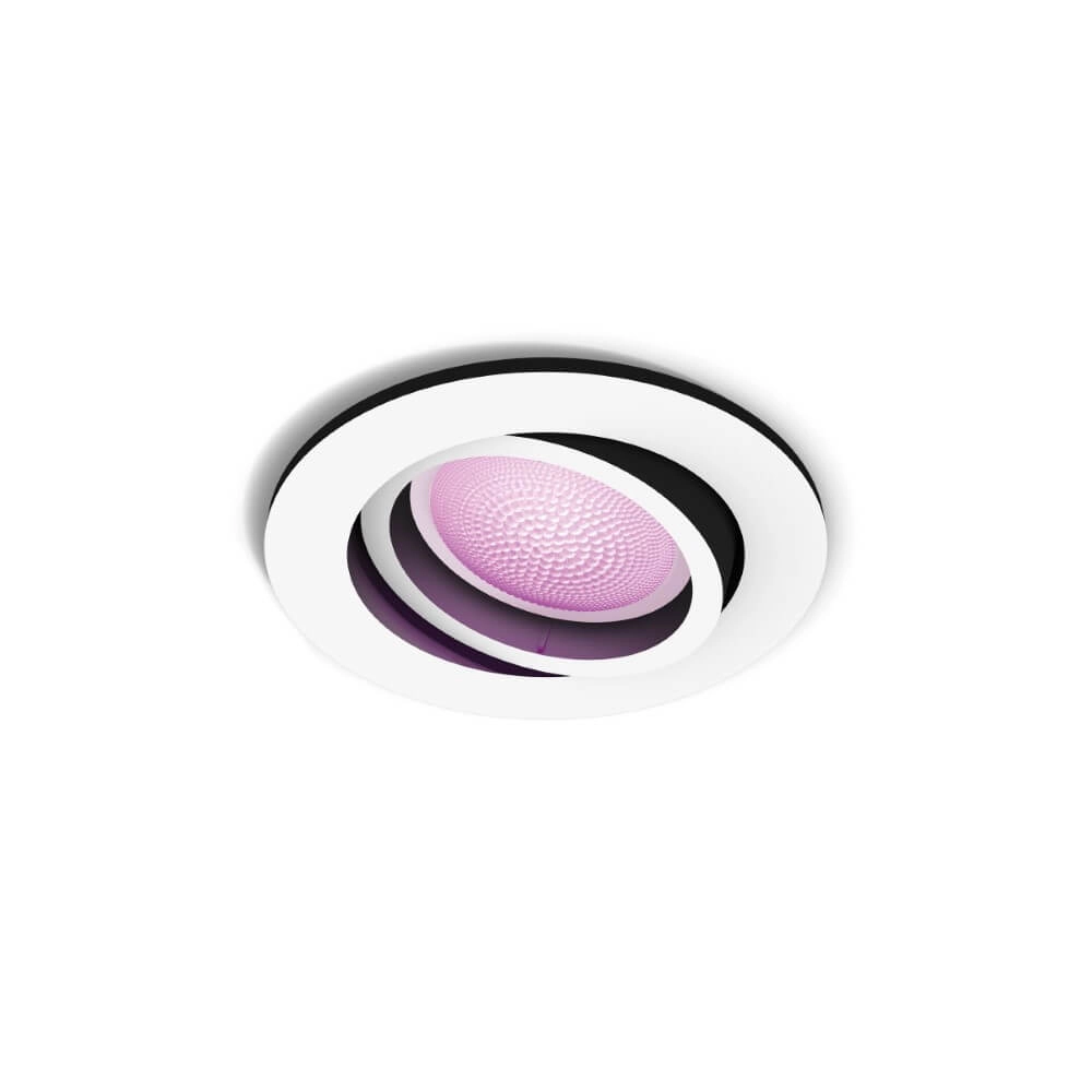 Ronde inbouwspot Hue Centura - White and Color richtbaar wit Philips 8720169319035