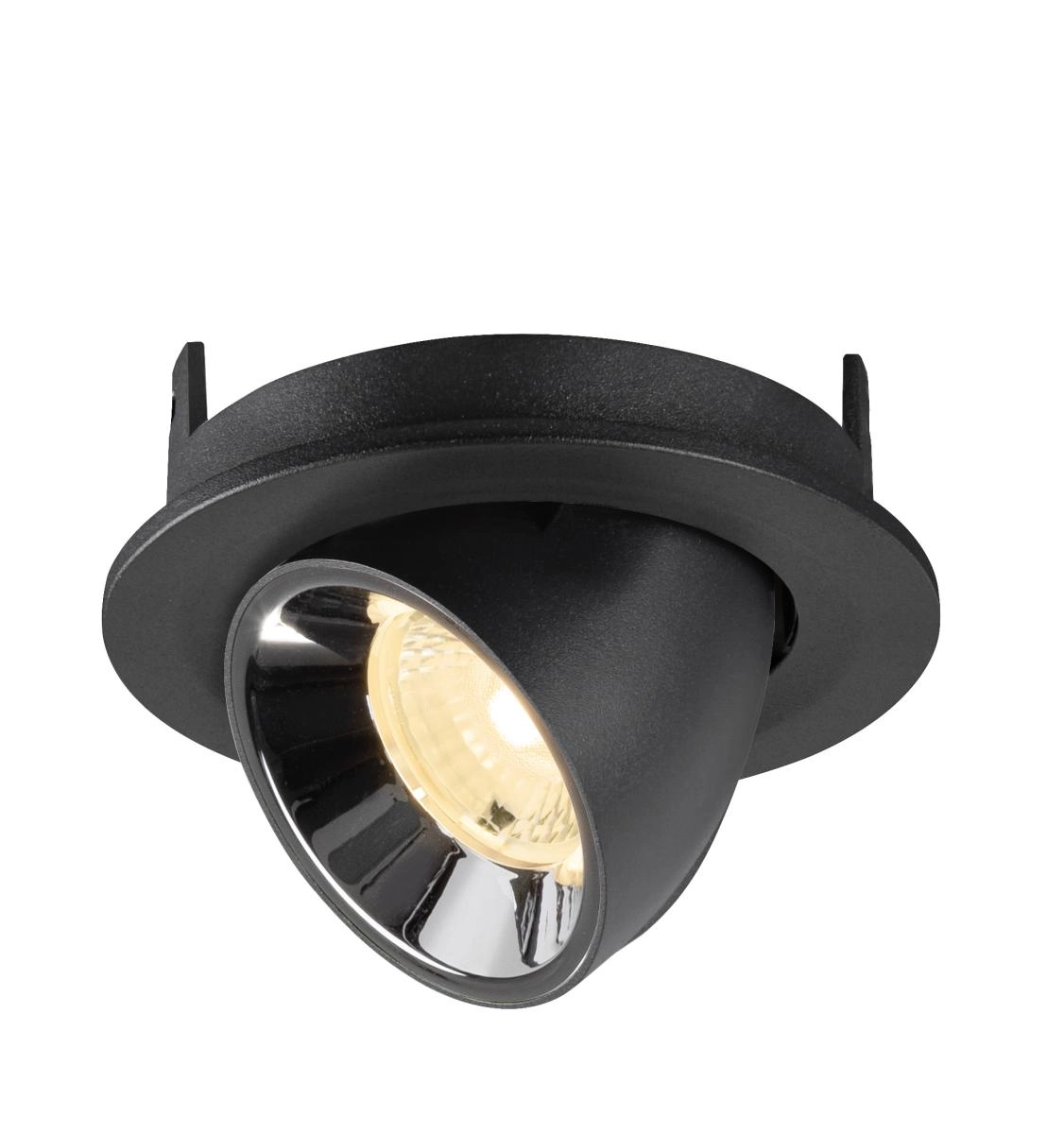 Inbouwspot Numinos Gimble S zwart/chroom 3000K - 40gr SLV 4024163313520