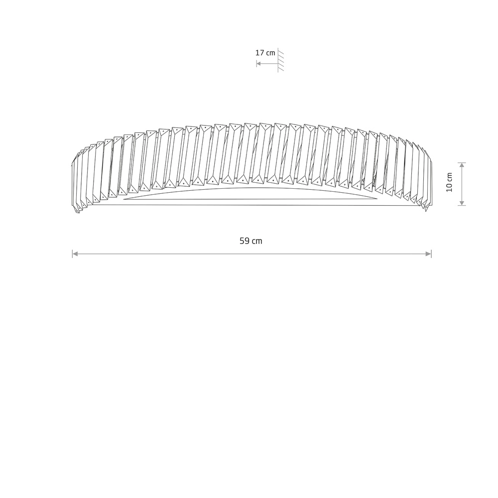 Wandlamp Luxora Led 59cm kristal Lyora 5903139117111