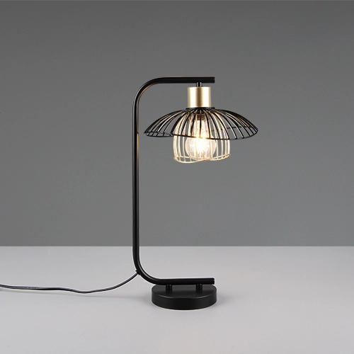 Tafellamp Lauris zwart Trio 4017807678123