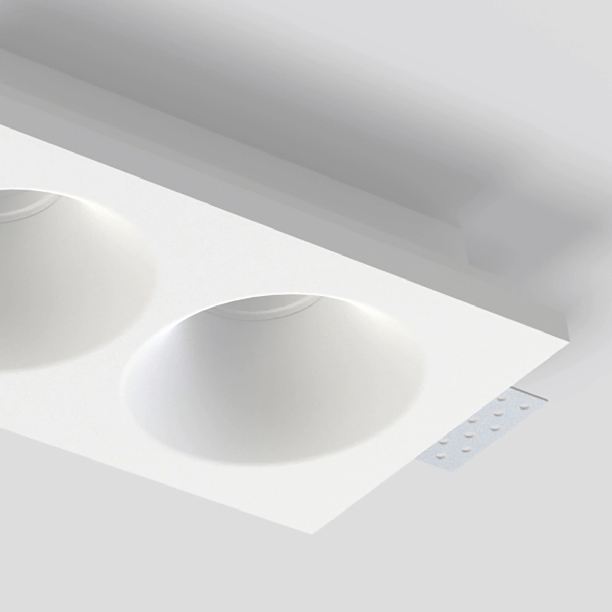 Inbouw plafondspot Rome dubbel wit Lyora 5053423308661