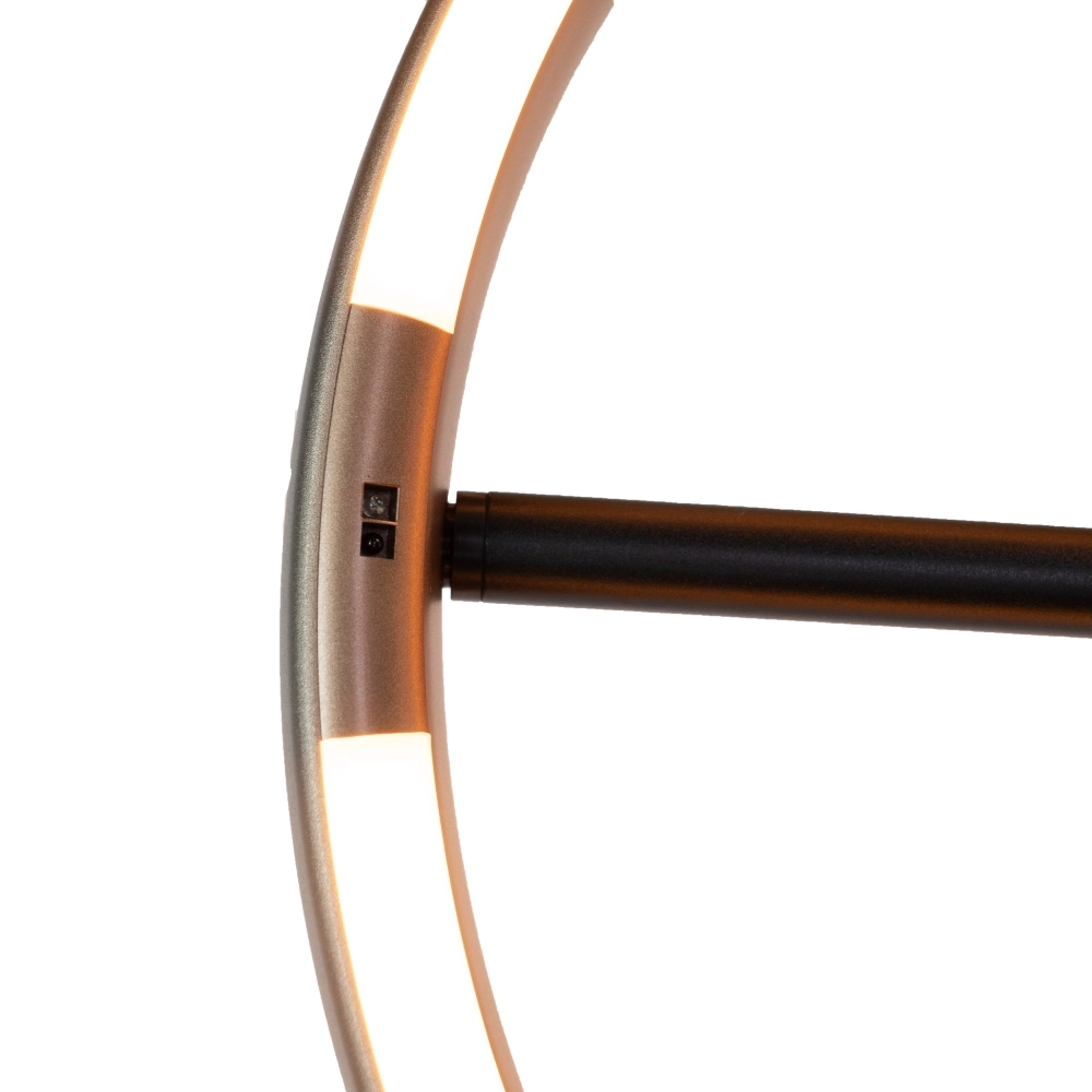 Vloerlamp Trabuco zwart met bruin Ø 42cm Stars of Light 9008606359967