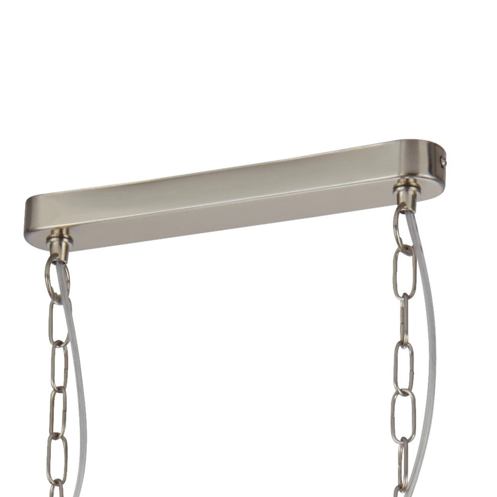 Hanglamp Pyramid 3-lichts mat zilver Searchlight 5053423125664