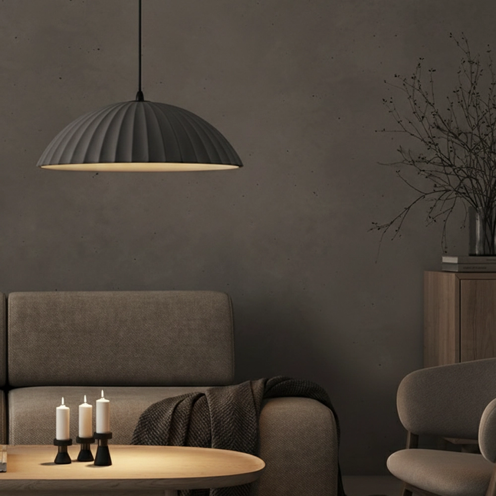 Hanglamp Ammos grijs Ø 50cm