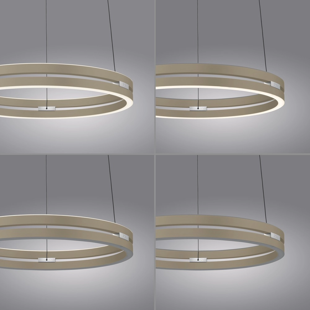 Kantoor hanglamp Pure E-Loop bronce - Ø 50cm Paul Neuhaus 4012248398357