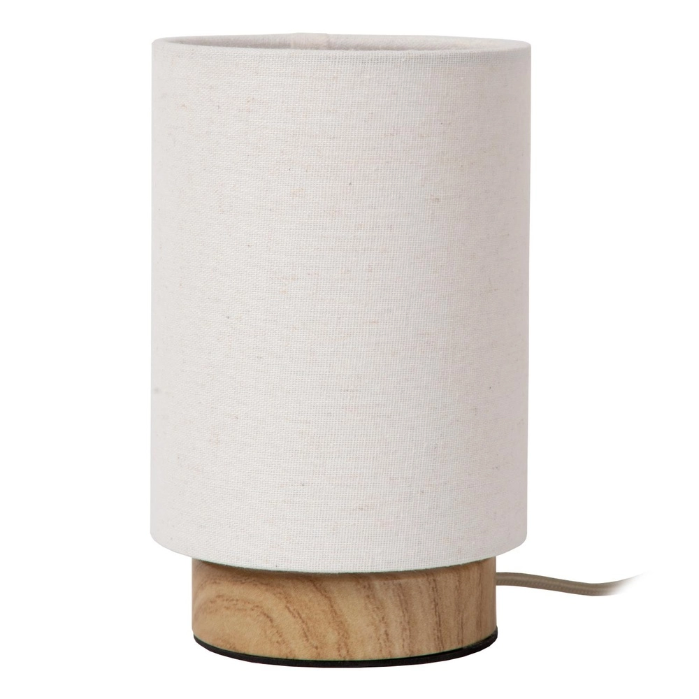 Schemerlamp Albane licht hout Ø 12cm