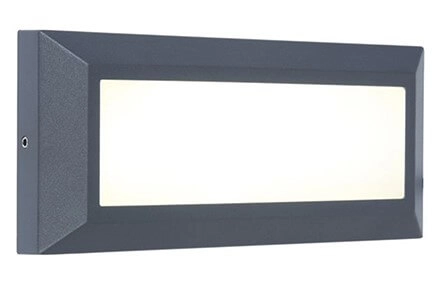 Strakke wandlamp Helena antraciet