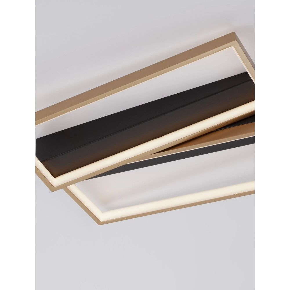 Design plafondlamp Elize zwart met goud Lyora 5212017433145