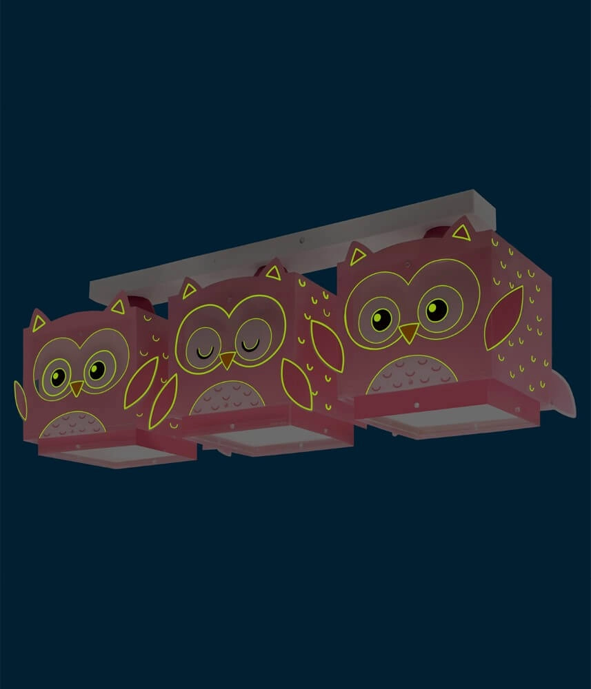 Kinderkamer plafondlamp Pink Owl Dalber 8420406644837