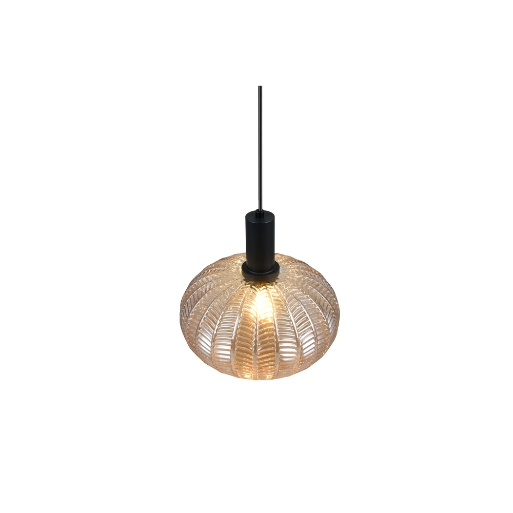 Klassieke hanglamp Elvezia amber glas Trio 4017807677768