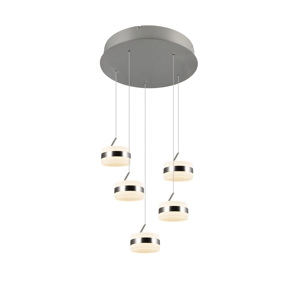 Design hanglamp Dios nikkel 5-lichts Trio 4017807657685
