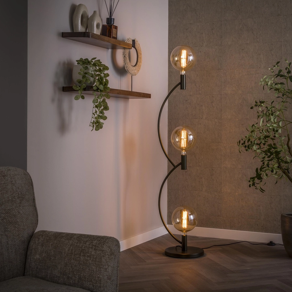 3-lichts vloerlamp Arcus