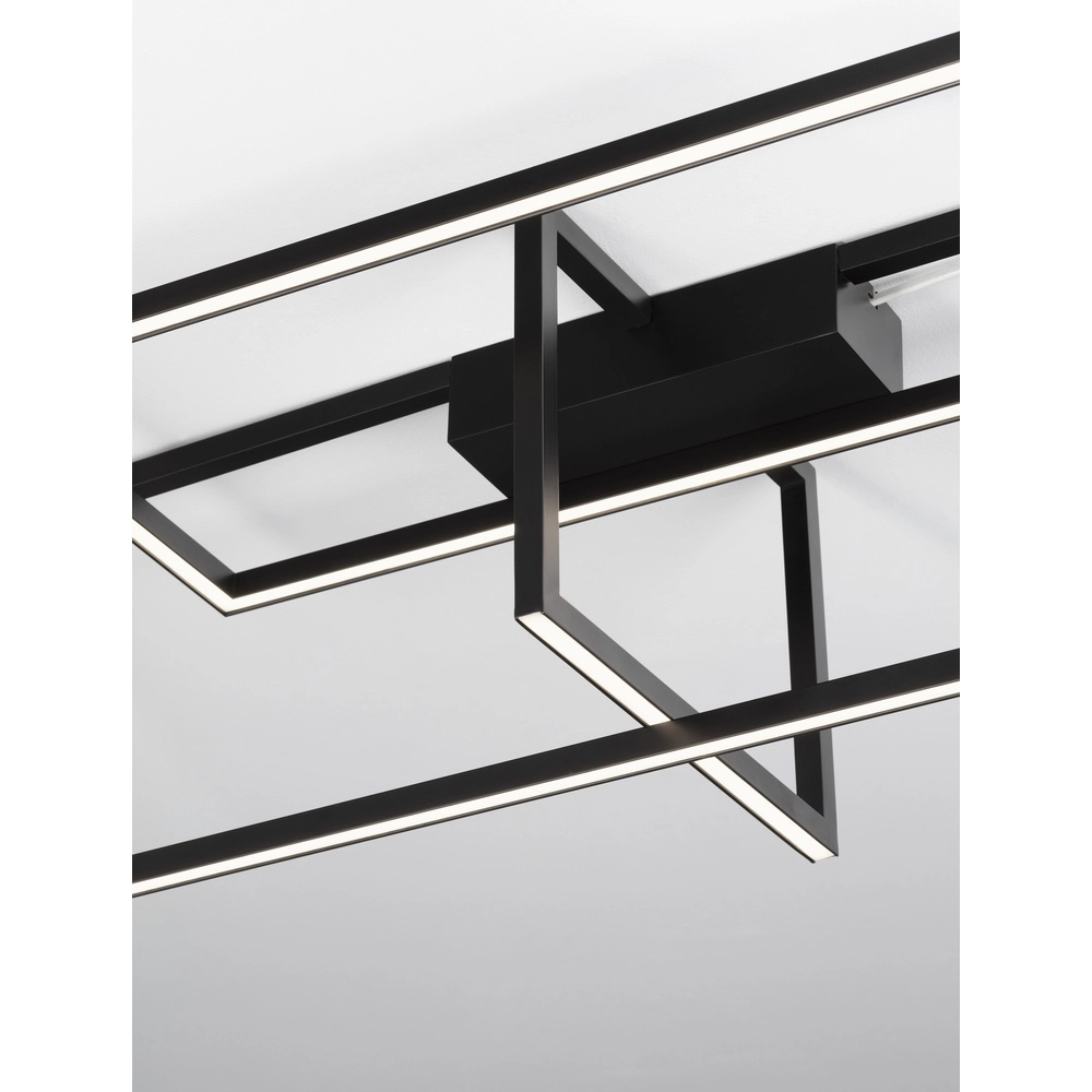 Plafondlamp Clea zwart 92cm Lyora 5212017446879