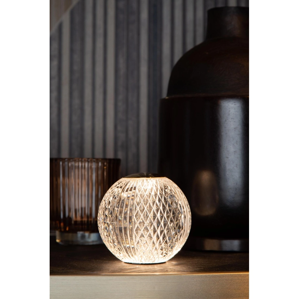 Gouden tafellampje Cintra oplaadbaar Ø 11cm - 2700K Lucide 5411212134493