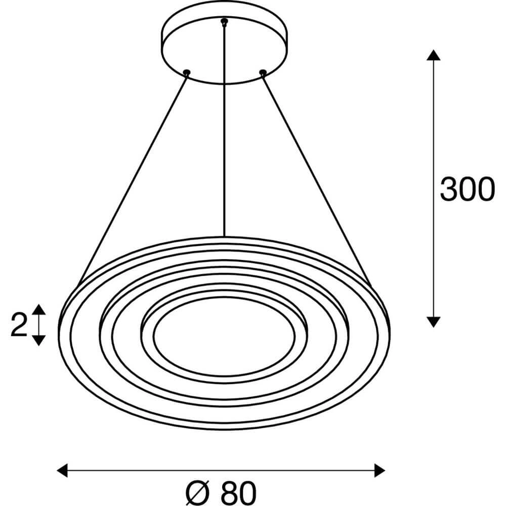 Design hanglamp One Flat wit SLV 4024163288392