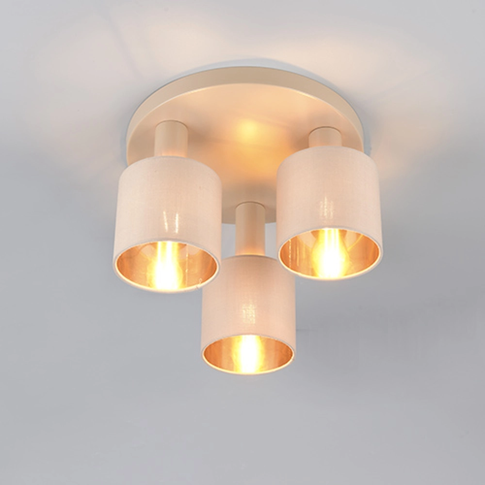 3-lichts plafondlamp Tommy zand bruin Trio 4017807724189