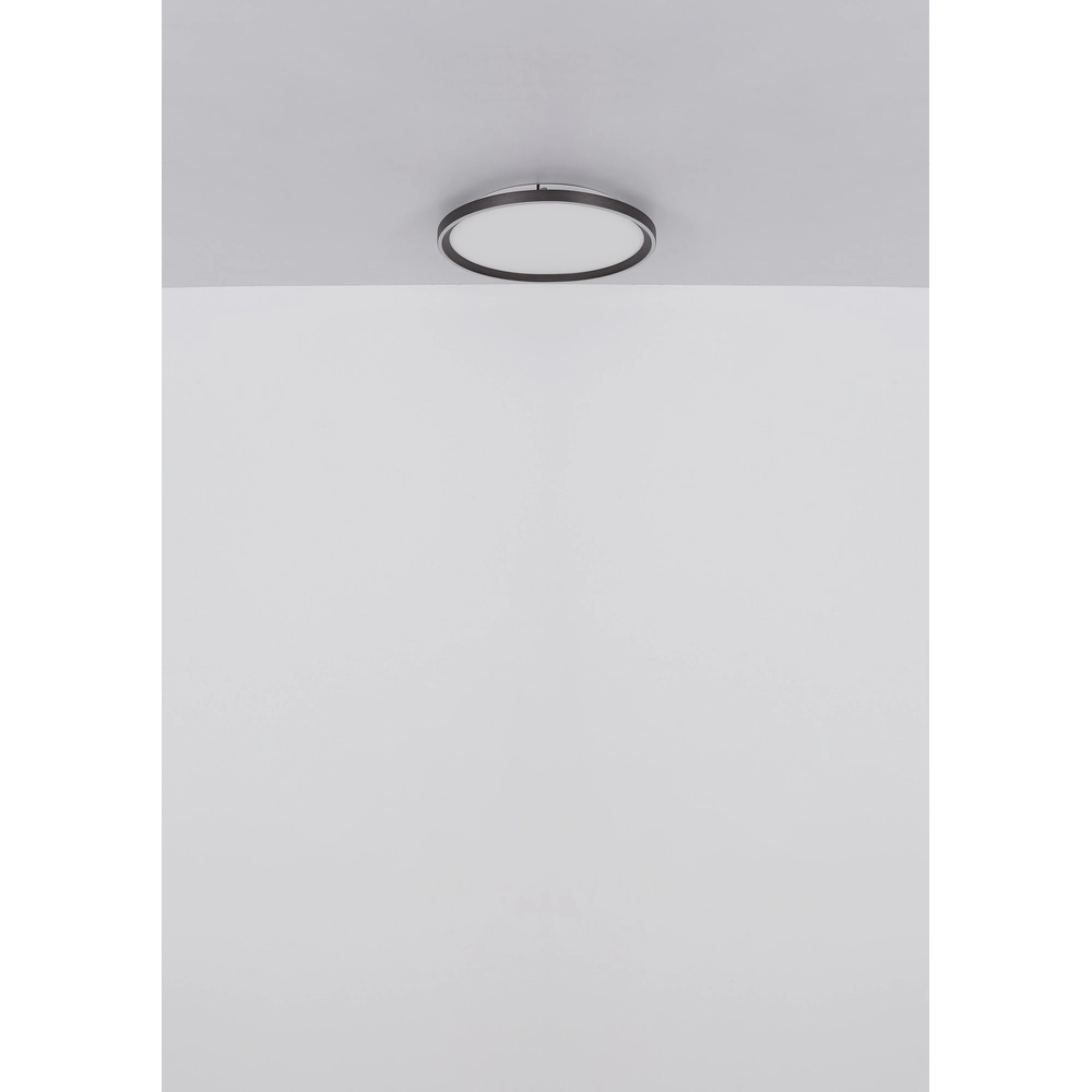 Strakke plafonniere Dublin Ø 40cm grijs Globo 9007371447084